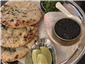 kulchas with caviar